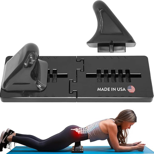 Thrival Wave - Fully Adjustable Psoas Muscle Release Tool for QL, Hip Flexor, Back, Hamstring, Glute, Iliacus, and Neck Pain - Trigger Point and Myofascial Release Tool - Carbon Black