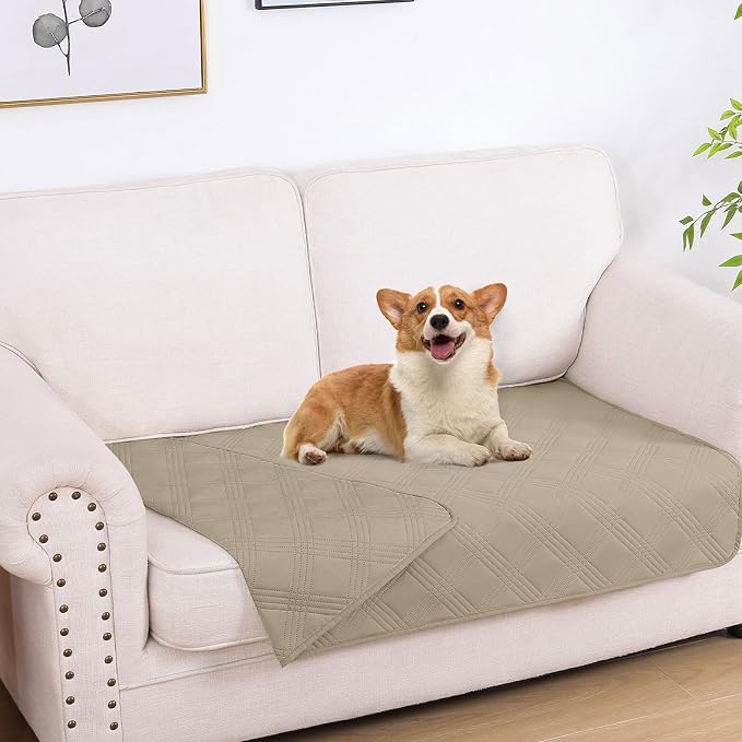 Waterproof Reversible Dog Blanket, Soft Couch Cover for Dogs Washable | Dual-Sided Waterproof Pet Bed Blanket, Resist Stains Spills & Pet Hair, Practical Furniture Protector For Pets, Size 30"x53"