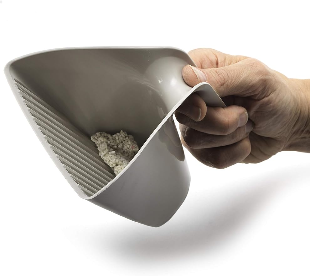 Moderna Jumbo Litter and Scoop, Grey, Plastic, 1 Count