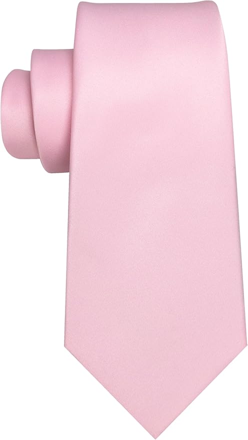 JEMYGINS Solid Color Tie Mens Necktie for Business and Wedding