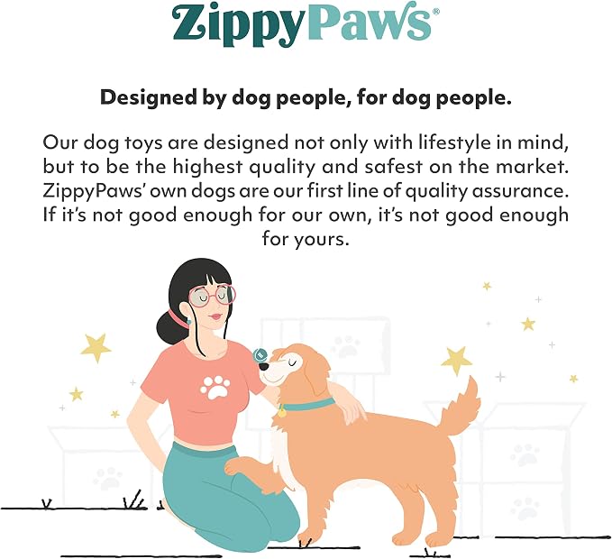 ZippyPaws Burrow Interactive Dog & Puppy Toys for Boredom - Chipmunk Log