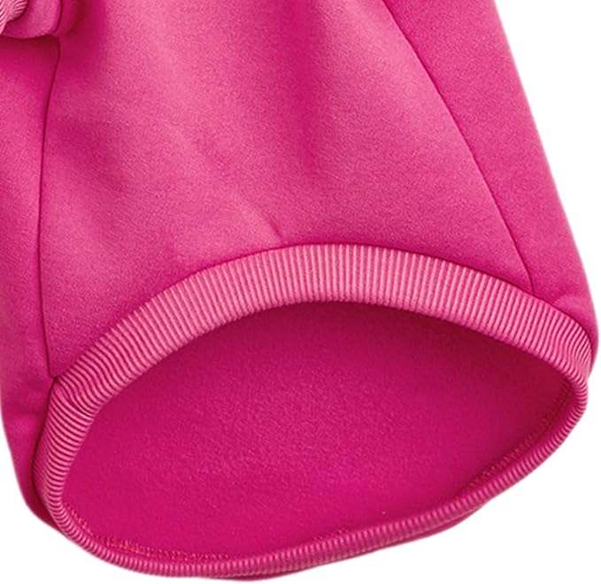 Soft Puppy Sweater for Small Dogs Winter Knit Pullover, Rose S | Elastic Cuffs Pet Clothes, Holiday Party Matching, Fall Winter Daily Outfit, Soft Breathable Machine Washable Sweatshirt
