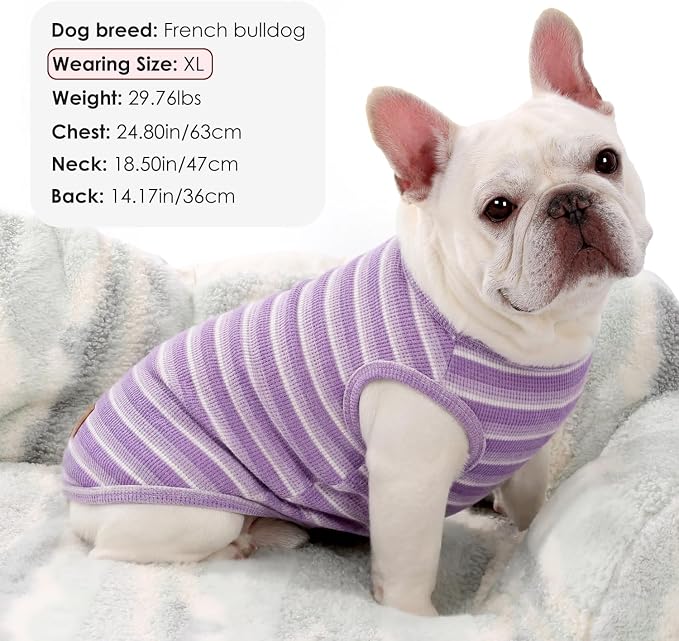 3Pack Dog Shirts Lightweight Waffle Dog Shirt for Small Dogs Sleeveless Dog Shirt for Small Medium Boy Girl Dogs Cozy & Breathable Pet Vest