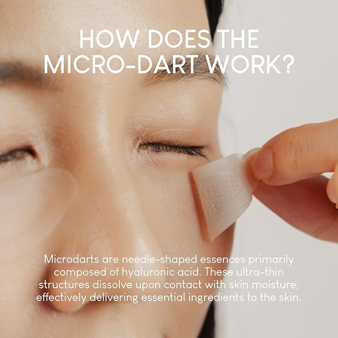 Jung Beauty Microdart Eye Patches (4 Pairs) - Bakuchiol, Niacinamide & Peptide Infused - Visibly Plumps, Hydrates & Smooths Under Eye Texture