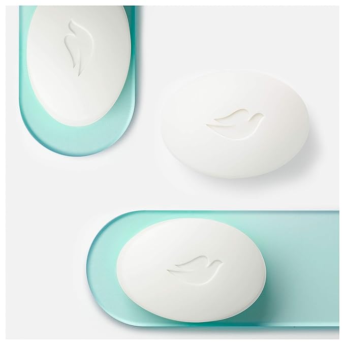 Dove Beauty Bar Gently Cleanses and Nourishes Sensitive Skin Effectively Washes Away Bacteria While Nourishing Your Skin, White, 3.75 Oz, 6 Count