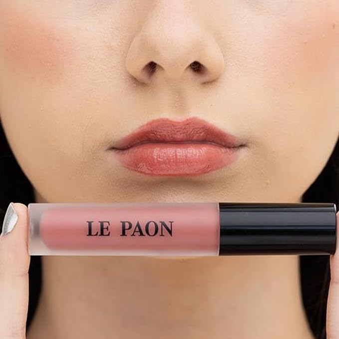 LePaon Cosmetics Pout Cloud Lipgloss – Long-wear, Transfer-Proof Matte Lipstick with High Pigment Payoff – Infused with Vitamin E for Extended Hydration (Bravo)