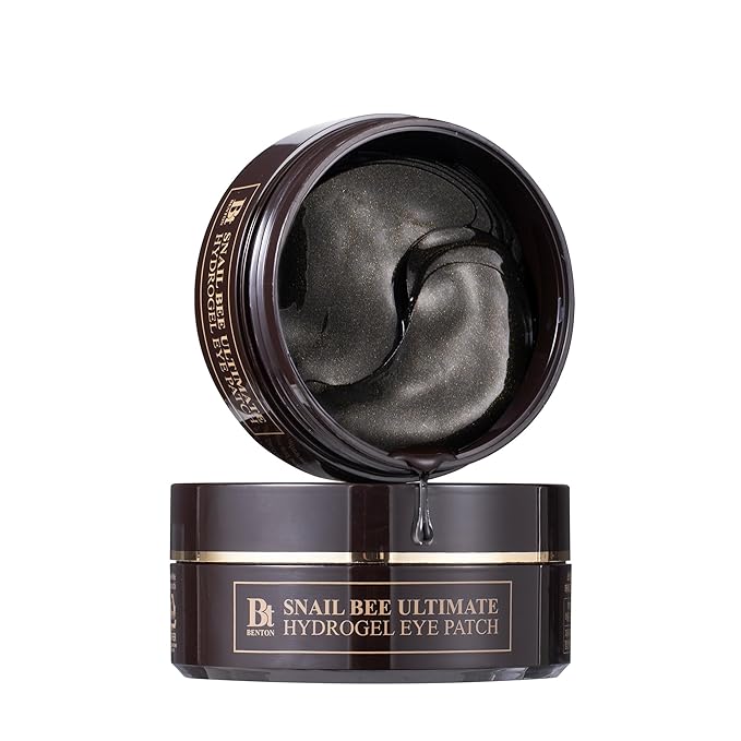 BENTON Snail Bee Ultimate Hydrogel Eye Patch (60pcs) - Hydrating | Snail Mucin | Reusable & Cooling Eye Patches