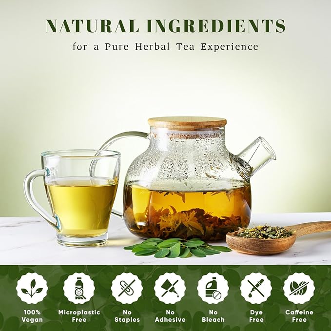 Oxify Organic Moringa Leaves Herbal Loose Tea- 16 oz (16 oz, Moringa Leaves)