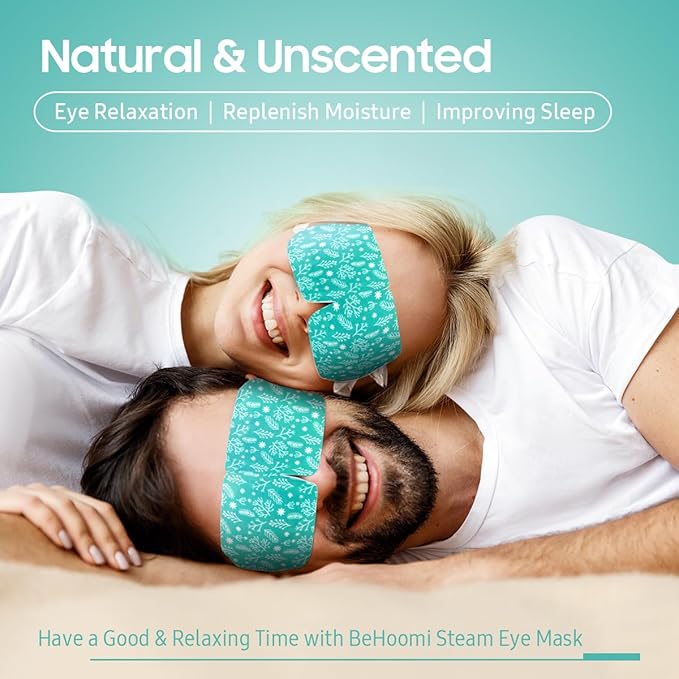 20 Packs Steam Eye Mask, Heated Eye Mask Warm Compress for Eyes, Disposable Self Heating Steam Mask for Home, Sleep, Spa, Travel Essentials & Relaxation Gifts for Women (Unscented)