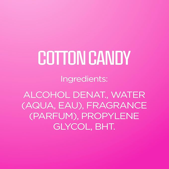 Body Fantasies Signature Fragrance Body Spray, Cotton Candy, 8 Fluid Ounce
