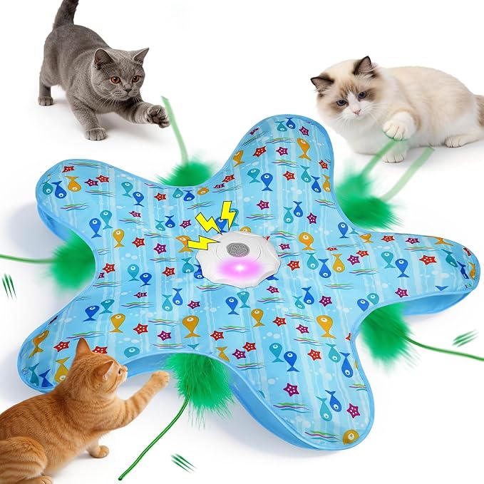 Interactive Cat Toy - Hide and Seek Automatic Cat Toys for indoor cats