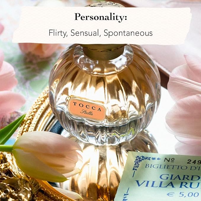 Tocca Stella (20ml + 50ml) Perfume Set for Women - Fresh Floral, Blood Orange, Freesia, Spicy Lily - Hand-Finished Bottle