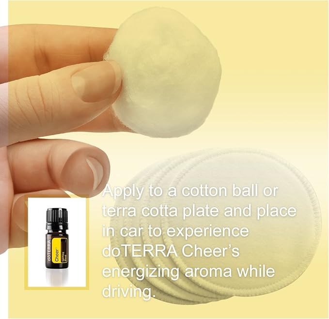 doTERRA Cheer Essential Oil Uplifting Blend - 5 mL, Promotes Optimism and Happiness, Counteracts Negative Emotions