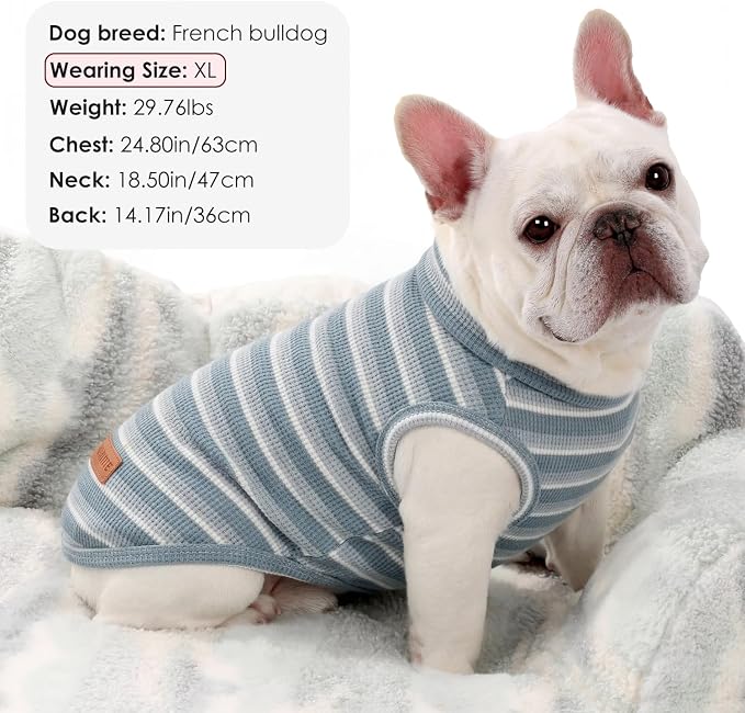 3Pack Dog Shirts Lightweight Waffle Dog Shirt for Small Dogs Sleeveless Dog Shirt for Small Medium Boy Girl Dogs Cozy & Breathable Pet Vest
