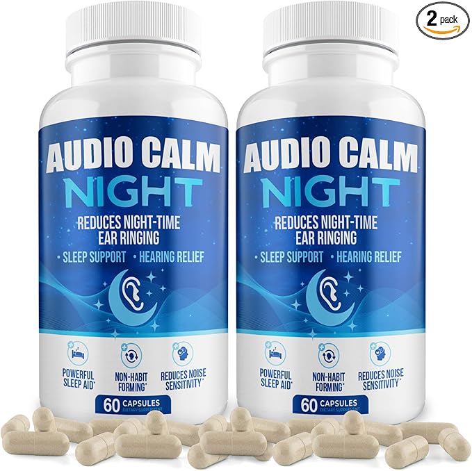 Night (120 Caps) | Natural Tinnitus Relief Supplement for Sleep | Eases Nighttime Ear Ringing and Hearing Discomfort | Non-Habit Forming Sleep Aid