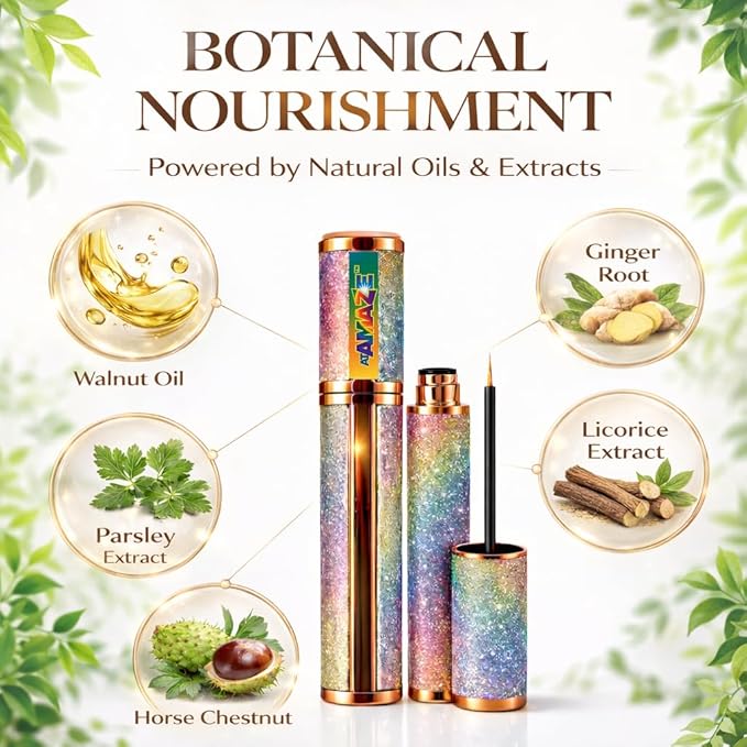 Eyelash & Eyebrow Growth Serum – 2-in-1 Lash and Brow Enhancer – Nourishing Natural Oils Formula – Vegan & Cruelty Free – Conditioning Treatment for Fuller Looking Lashes & Brows
