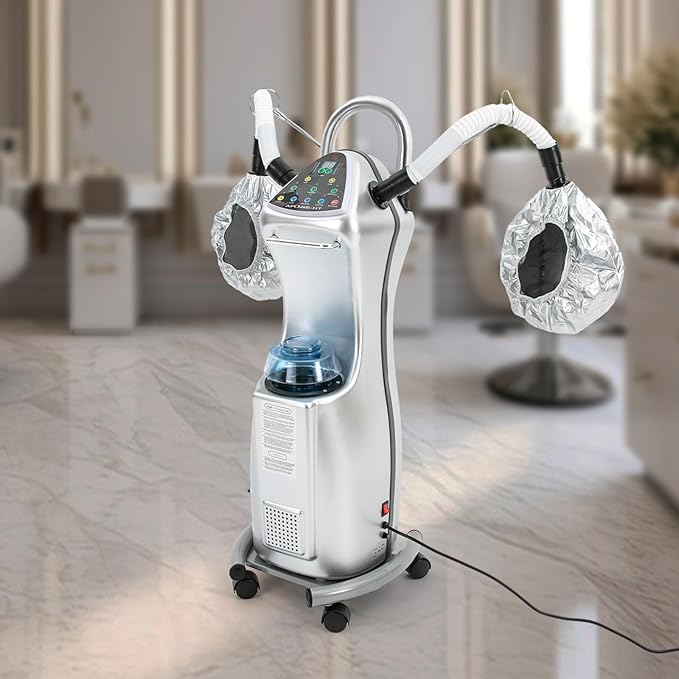 Professional Stand Hair Steamer, 650W Multifunctional Hair Treatment Machine Hair Color Processor, Freestanding Stand SPA Machine with Rolling Base for Beauty Salons, Hairs Salons, Home
