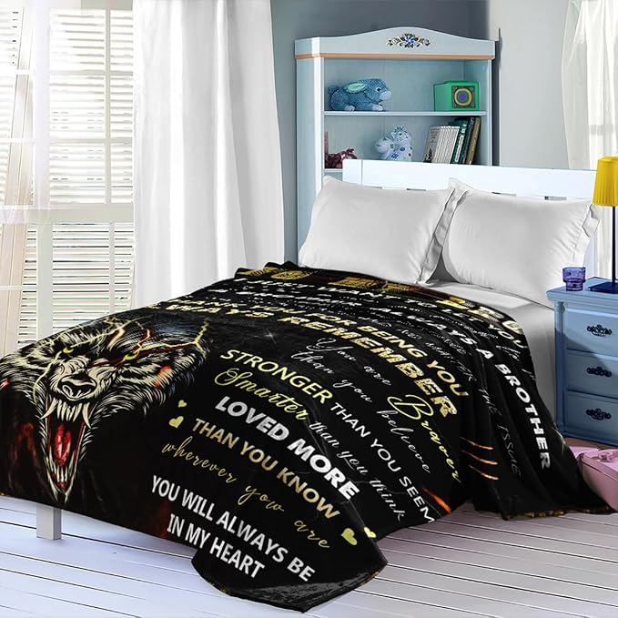Best Brother Gifts from Sister for Birthday, Big Brother Birthday Gifts for Brother Adult from Sister,Birthday Gifts for Brothers from Sisters, 60"x80" Blanket
