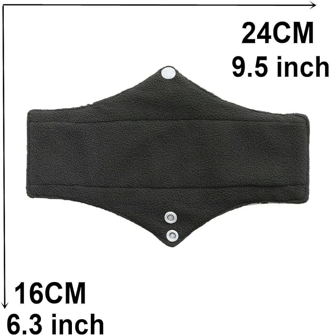 7 Pcs Reusable Waterproof Menstrual Pads Sets Including 1Pc Mini Wet Bag and 6Pcs Regular Flow Menstrual Pads Mama Cloth Sanitary Napkins