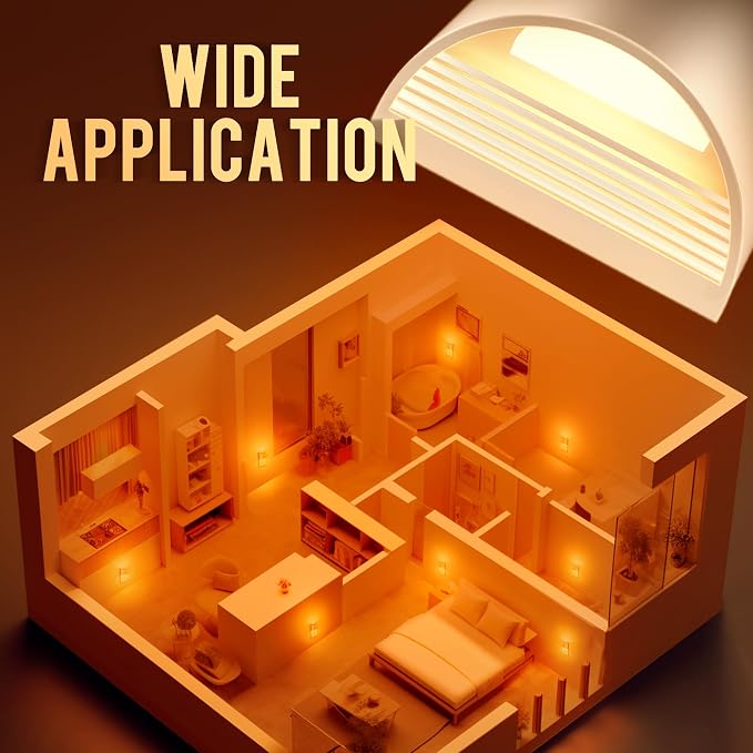 Night Light, Night Lights Plug into Wall, Adjustable, Amber | 3 Level Brightness Adjustable Night Light, Dusk to Dawn Sensor Nightlights for Adults, Bedroom, Bathroom, Hallway, 4 packs