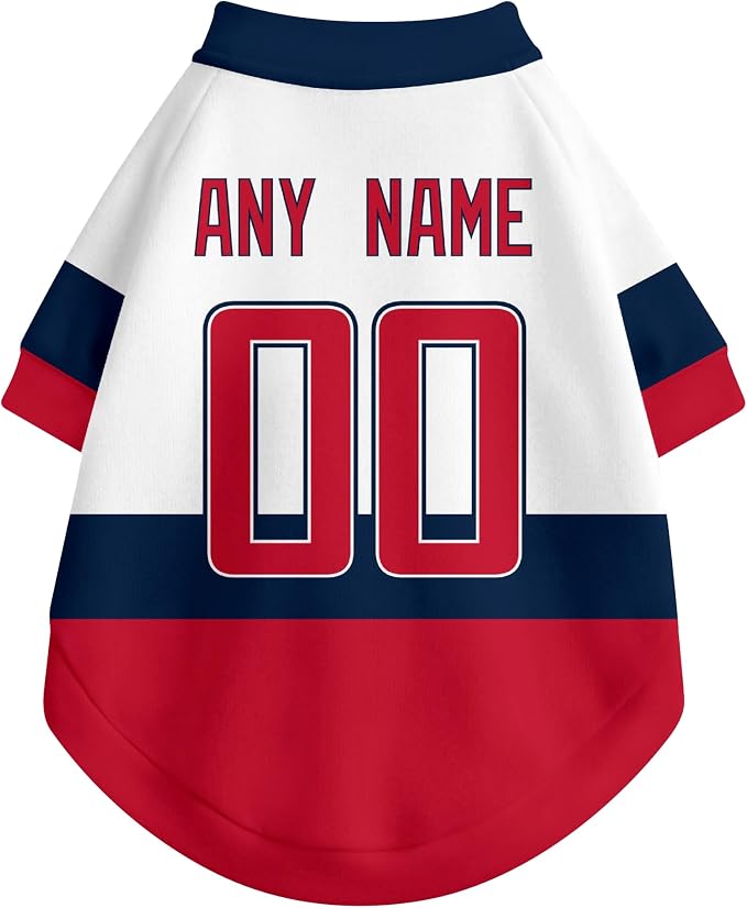 Washington Dog Clothes Personalized Pet T Shirt for Dogs Gift | Custom Name Number Jersey Style Pet Shirt for Dog