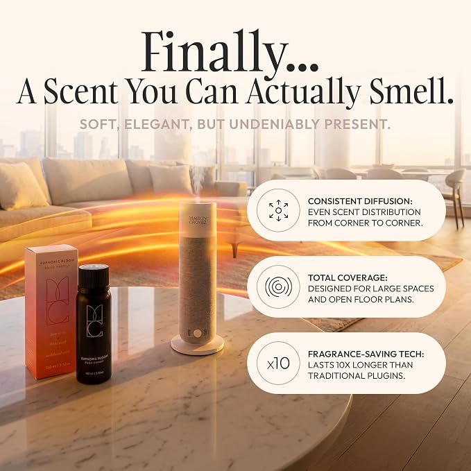 Essential Oils for Diffusers - Home & Hotel Aromatherapy Refill, for Room Fragrance, Soap & Candle Making – Premium French Ingredients (100 ml – 3.38 Fl Oz) – Euphoric Bloom