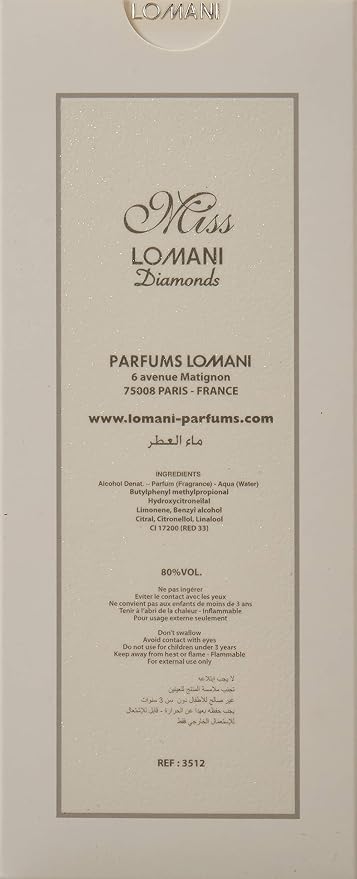 Lomani Miss diamonds for women - 3.3 Ounce edp spray, 3.3 Ounce