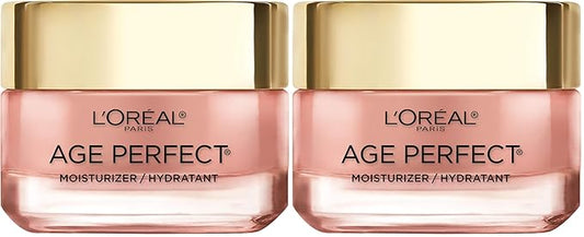 L'Oreal Paris Age Perfect Rosy Tone Anti-Sagging Face Moisturizer,Renew & Revive Healthy Tone,1.7 oz (Packaging May Vary),(Pack of 2)