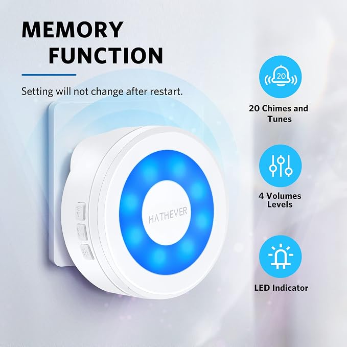 Wireless Dog Doorbell to Go Outside with 4 Notification Modes