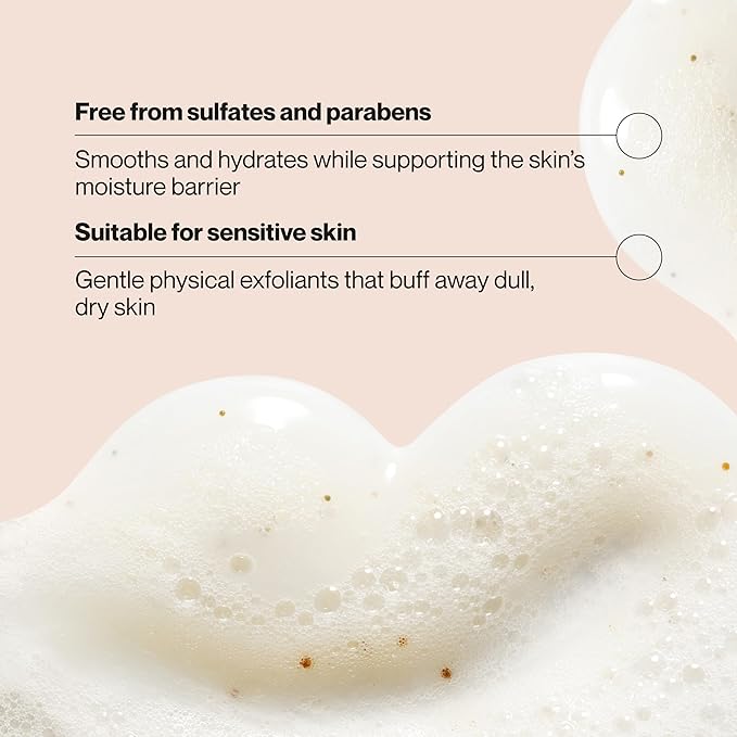 Suave Pistachio Cream Exfoliating Body Wash & Scrub with Glycerin & Vitamin E, Sulfate-Free Hydrating Cleanser for Soft, Smooth Skin, 6 Count, 18 FL OZ