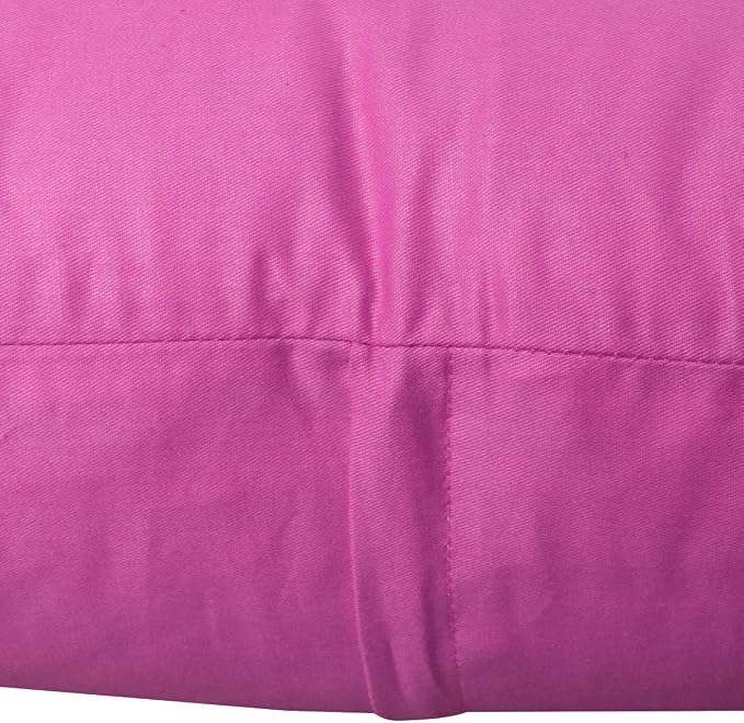 Thmyo 4-Pack 100% Cotton Comfortable Solid Decorative Throw Pillow Case, Square Cushion Cover Pillowcase Sublimation Blank Pillow Covers DIY Throw Pillowcase for Couch(16x16 inch/ 40x40cm,Rose red)