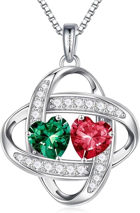 Iefil Valentines Day Gifts for Her - 925 Sterling Silver Love Knot Necklace, Anniversary Birthday Jewelry Gifts for Wife Girlfriend Mom