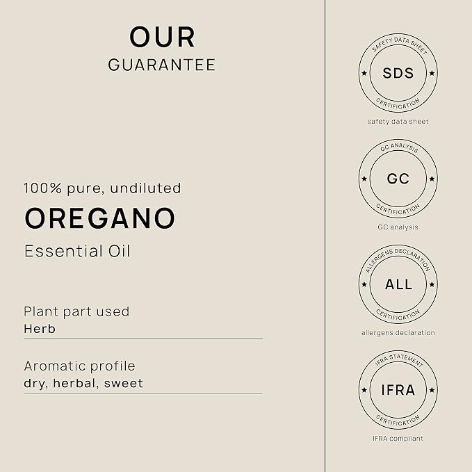 VINEVIDA Oregano Essential Oil - 32 oz - Undiluted - DIY Candle Scents - Bulk for Soap Making