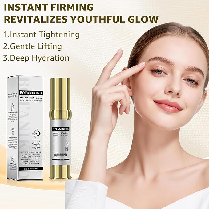 15S Instant Eye Tightener Cream, Firmx Eye & Face Cream Temporary Eye Tightener for Eye Bags, Puffiness & Wrinkles, Dual-Action Firming & Long-Term Repair with 5000ppm PDRN, Panthenol, 0.71 Fl Oz