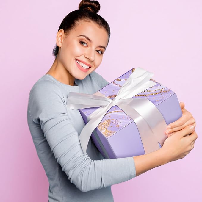 LE CADEAU Birthday Gifts for Women Mom Sister Grandma Best Friends Her, Self Care Get Well Soon Gifts, Lavender Relaxing Spa Gift Baskets Care Package w/Blanket, Mothers Day Christmas Thank You Gift