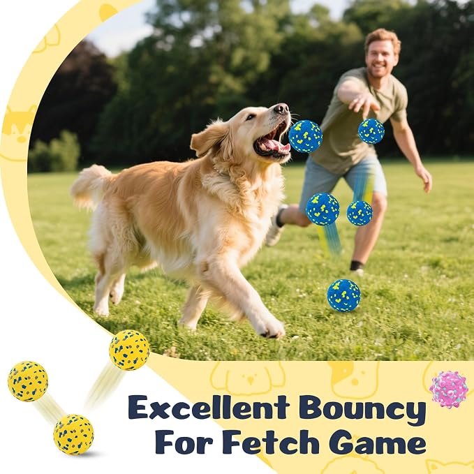 HIPPIH Dog Balls Tennis Balls, Dog Chew Toys for Aggressive Chewers ETPU
