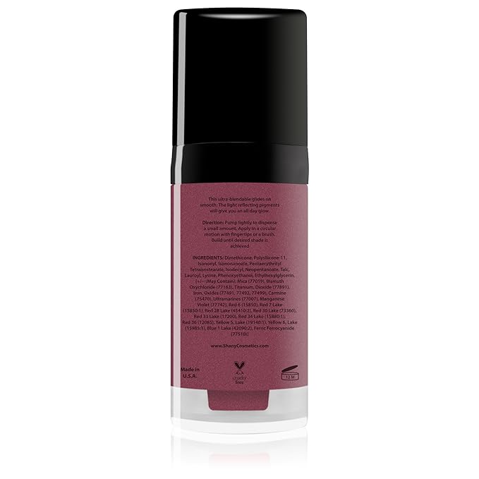 SHANY Paraben Free HD Liquid Cream Blush - Creamy & Blendable Color - DISTINTIVE (Pack of 2)