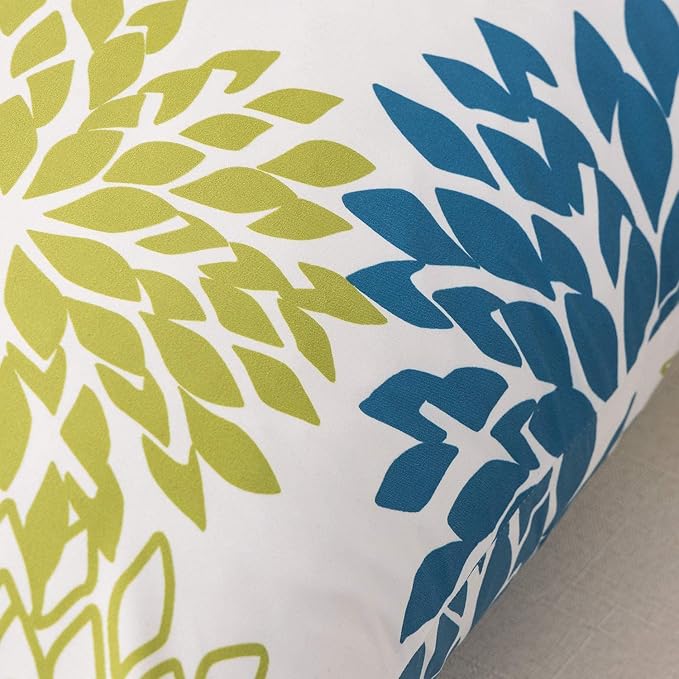 Phantoscope New Living Blue&Green Decorative Throw Pillow Case Cushion Cover 20" x 20" 50 x 50 cm Set of 4