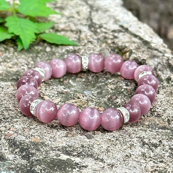 Healing Bracelet For Women Anxiety Crystal Bracelet Chakra Beaded Bracelets Rose Quartz Crystals And Healing Stones Yoga Bead Bracelet Calming Stretch Bracelet Stress Relief Gifts For Women