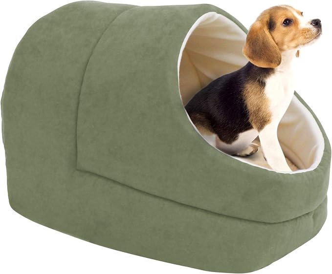 Self Warming Burrow Cat Bed, Washable Pet Hideway House | Keep Warming, Machine Washable, Easy to Clean, Soft & Comfortable, Pet Beds fo Cats & Dogs, Cozy Privacy Nook