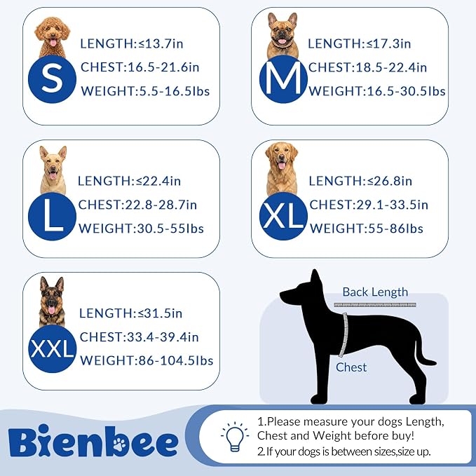 Dog Bathrobe, Super Absorbent for Small to Large Dogs, Dark Blue M | Dog Robes with Soft Fleece, Warm & Cozy, Adjustable Fit, and Quick Drying Coat for Baths Swimming and Grooming