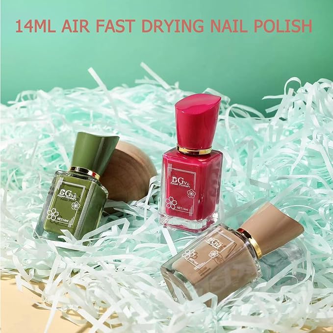 Air Dry Nude Pink Gel Nail Polish for Women and Girls - Pastel, Sheer, Jelly Regular Polish - 14ML