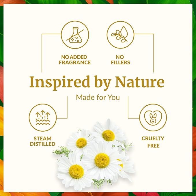 SVA Chamomile Essential Oil 1/3 Fl Oz – for Diffuser, Skin & Hair Care – Ideal for Massage & DIY Blends