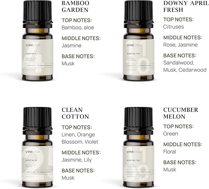 VINEVIDA Clean Diffuser Oil Collection [Set of 8] - Scented Oil | Aromatherapy Diffuser Oils | Made in USA