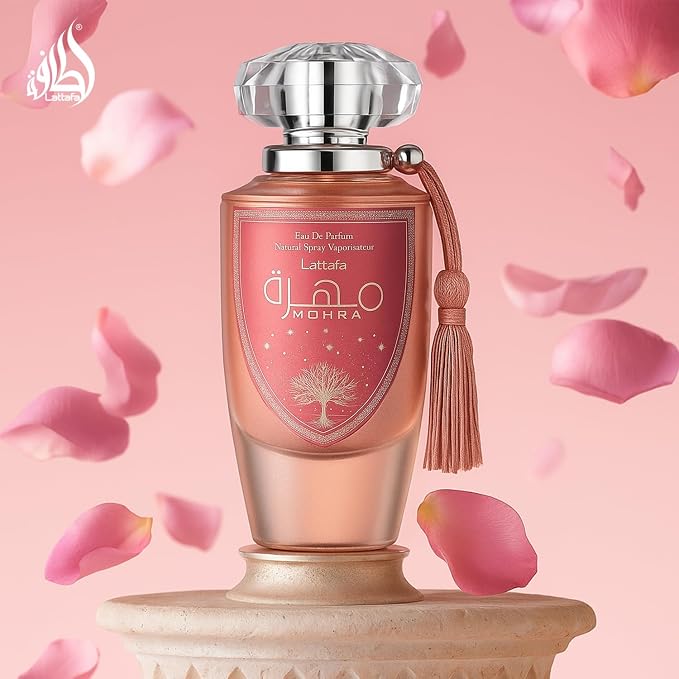 Lattafa Mohra Silky Rose for Women Eau de Parfum Spray, 3.4 Ounce / 100 ml