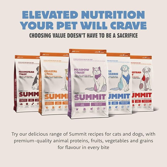 Summit Petcurean Range Rotisserie, Dry Cat Food, Chicken Meal and Turkey Meal Adult Recipe with Grains, 3 lb Bag (Pack of 2)