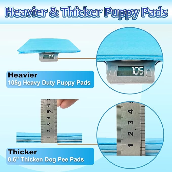 Dogcator Dog Pee Pads Extra Large 30"x36", 30 Count Super Absorbent Pee Pads for Dogs, Disposable Urine Bed Pads for Doggie, Thicken XXL Puppy Pads, Piddle Pads X-Large for Indoor, Outdoor Use