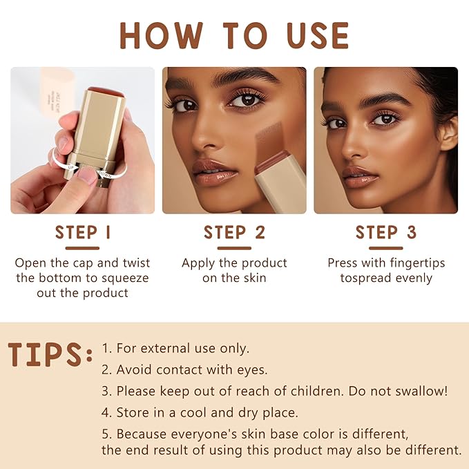 2PCS Foundation Stick Beauty Balm Serum Boosted Skin Tint, Solid Tinted Moisturizing Serum Contour Stick, Natural Fit, Moisturizing ＆ Concealing Foundation Sticks (#01)
