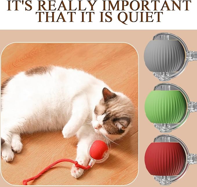 Interactive Pet Toy Ball, Automatic Dog Toy Interactive Dog Cat Toy Ball Dog & Cat Electric Active Toys, Smart Chase Pet Toy Ball for Dogs for Large Small Dogs Motion Activated，Blue