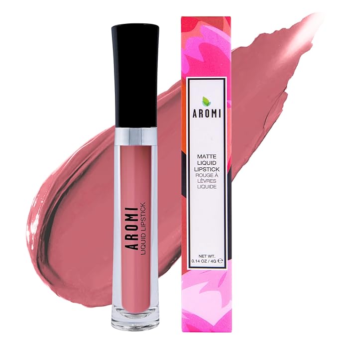Aromi Matte Liquid Lipstick | Burnt Orange Lip Color for Women, Earthy, Nutmeg Ginger Shade, Long-Lasting, Vegan, Warm Undertones (Terra Cotta)
